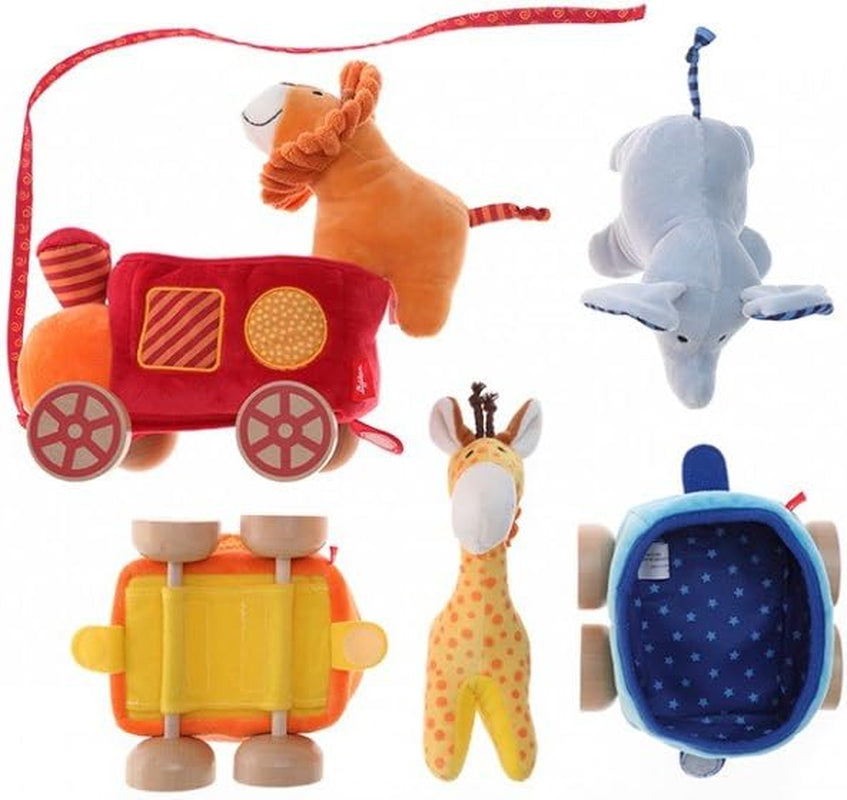 SIGIKID 41083 Safari Train Soft PlayQ Fete și băieți jucărie pentru copii recomandată de la 3 luni multicolor Jucarii Bebe Naty Shop