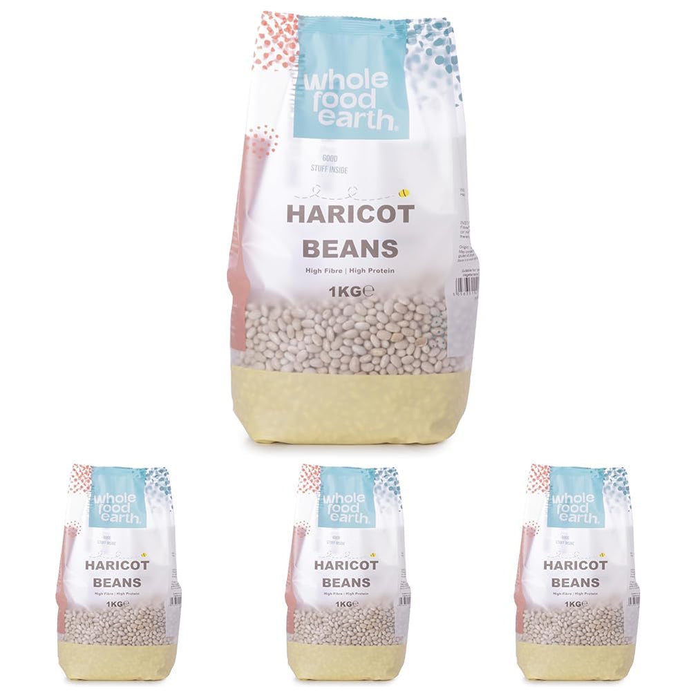 Grüne Bohnen Wholefood Earth 1kg | GVO-frei | Natürlich | Reich an Ballaststoffen | Reich an Protein