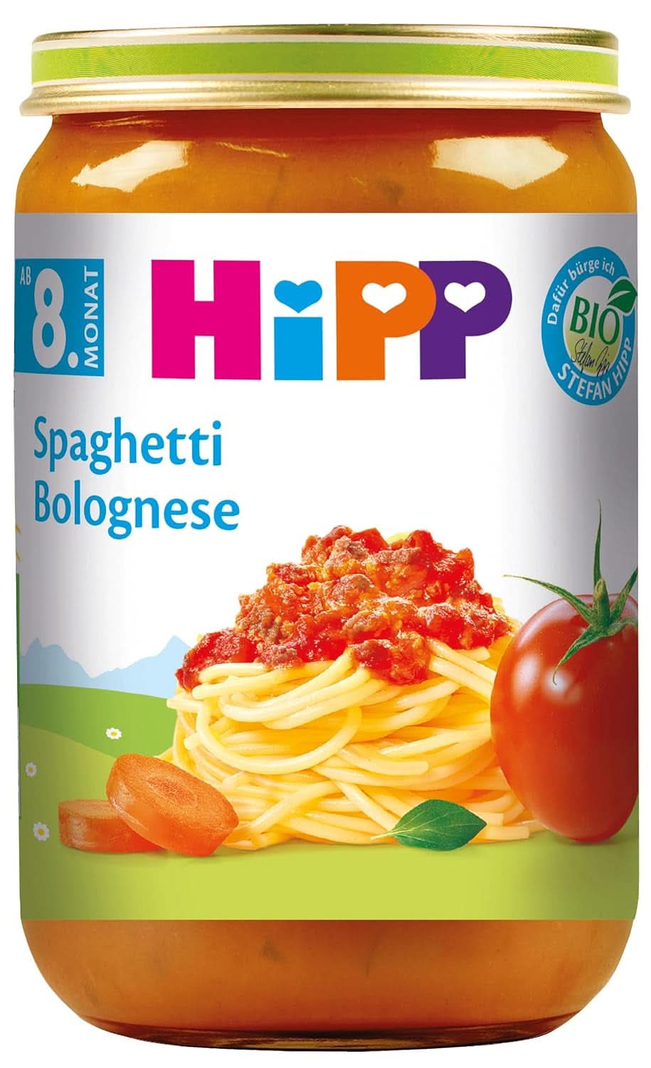 Hipp Spaghetti Bolognese, 6er Pack (6 x 220 Gramm) Mutter und Kind Naty Shop