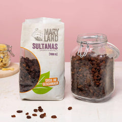 Maryland-Sultanas, getrocknete Rosinen, natürlich süß, ohne Zuckerzusatz – ohne Konservierungsstoffe, 1 kg dehydrierte Produkte Naty Shop