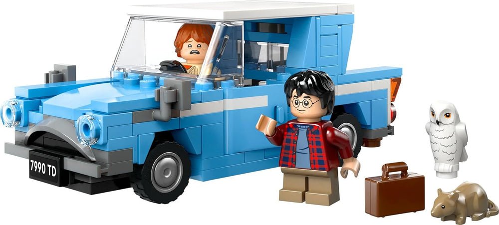 LEGO Harry Potter Fliegender Ford Anglia, baubares Spielzeug-Auto für Kinder, Geschenk für Jungs, Mädchen und alle Fans ab 7 Jahren, Set mit 2 Mini-Figuren inkl. Ron Weasley für Rollenspiele 76424