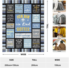 ZQYMM Christliche Geschenke für Frauen und Männer, Tauf-/Konfirmationsgeschenke für Mädchen/Jungen, inspirierende/religiöse, katholische spirituelle Geschenke, christliche Geburtstagsgeschenke. ZQYMM Betten und Decken