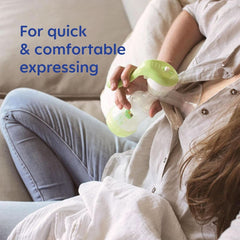 MAM Handmilchpumpe – komfortable und kompakte Milchpumpe für Muttermilch inklusive 1 Anti-Kolik-Flasche MAM Easy Start Zubehör Essen und Stillen Bebe Naty Shop