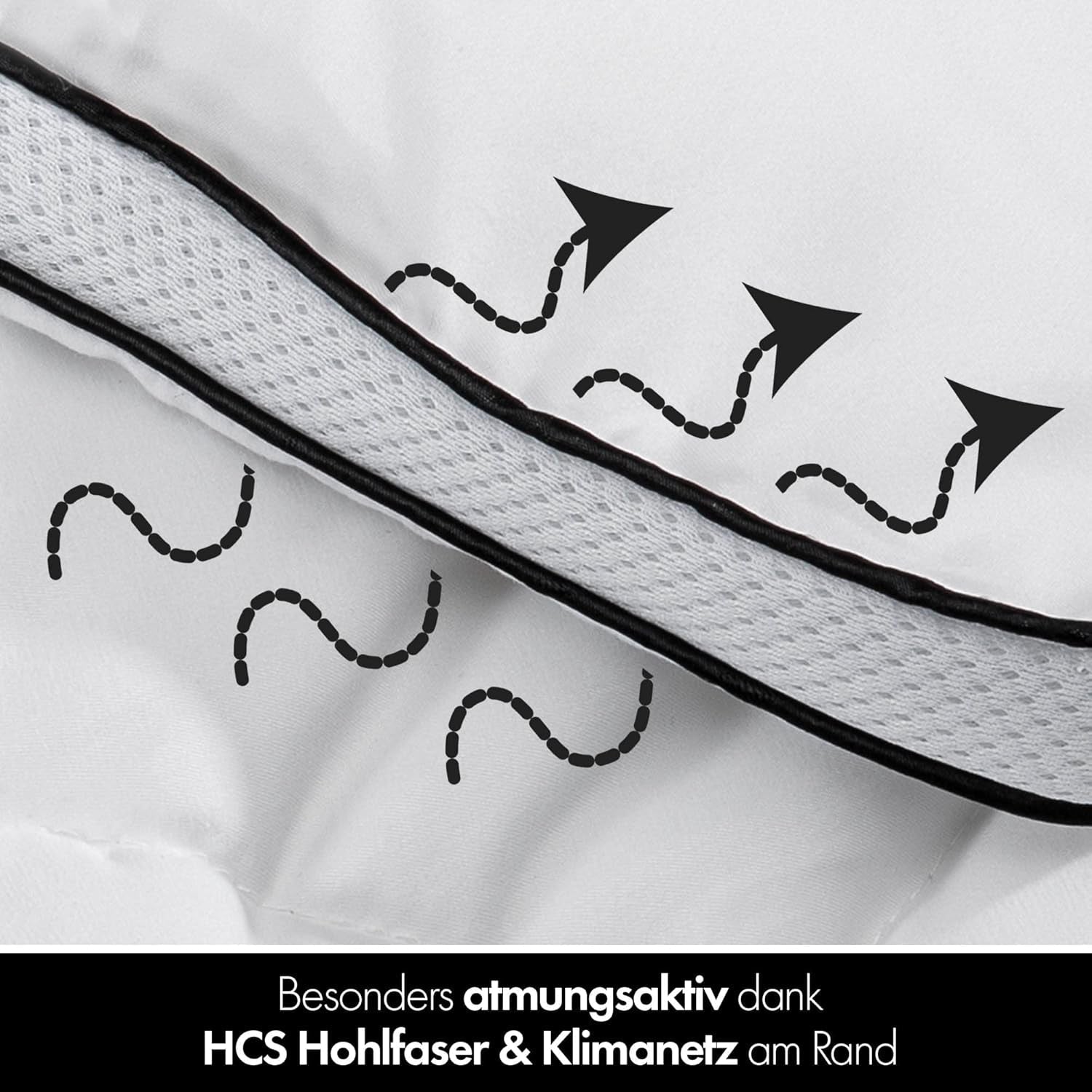 Ganzjahresdecke 135 x 200 – leichte Steppdecke 135 x 200 – atmungsaktiv und waschbar und 100 % vegan – Klima-Mesh-Steppdecke und Komfortband zum Schlafen – 800 g Füllung. Steppdecken und Steppdecken Naty Shop