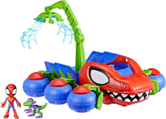 Marvel Spidey und seine Superfreunde Dino Crawler Superhelden-Spielset mit Spidey- und Dino-Figuren und Transportspielzeug für Kinder ab 3 Jahren. Actionfiguren Naty Shop Dino Crawler