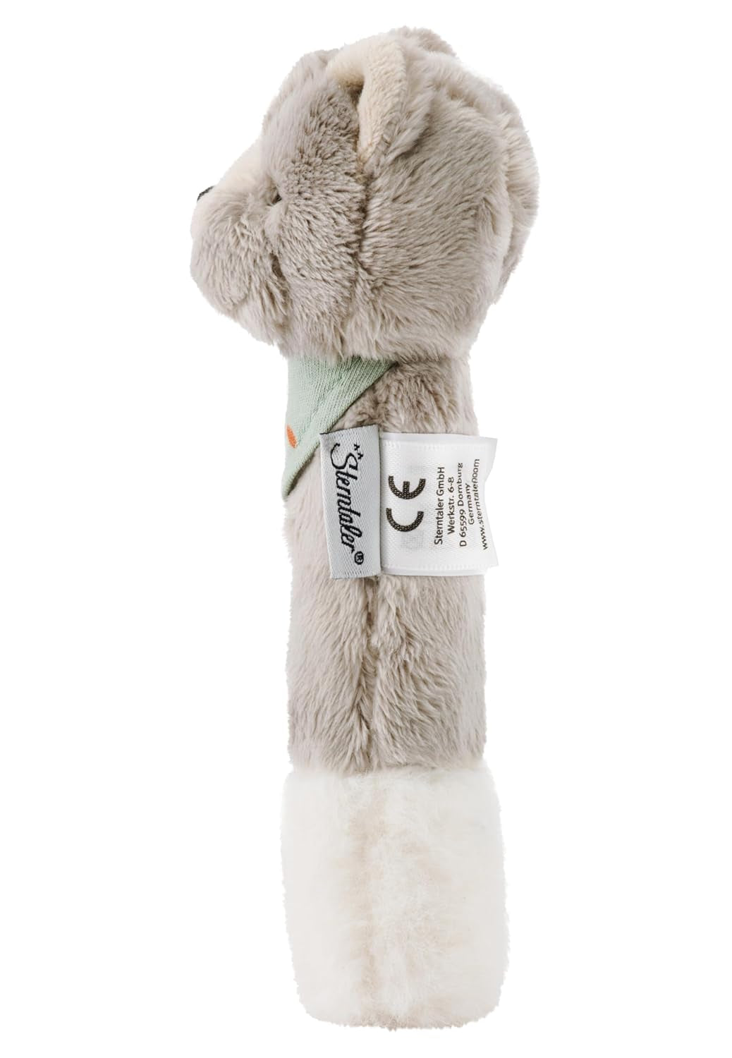 Sterntaler baby squeaker cat Lilly - Jucărie pentru copii din fleece moale - Jucărie de prindere pentru copii - Primele încercări de prindere și joc, gri Jucarii Bebe Naty Shop