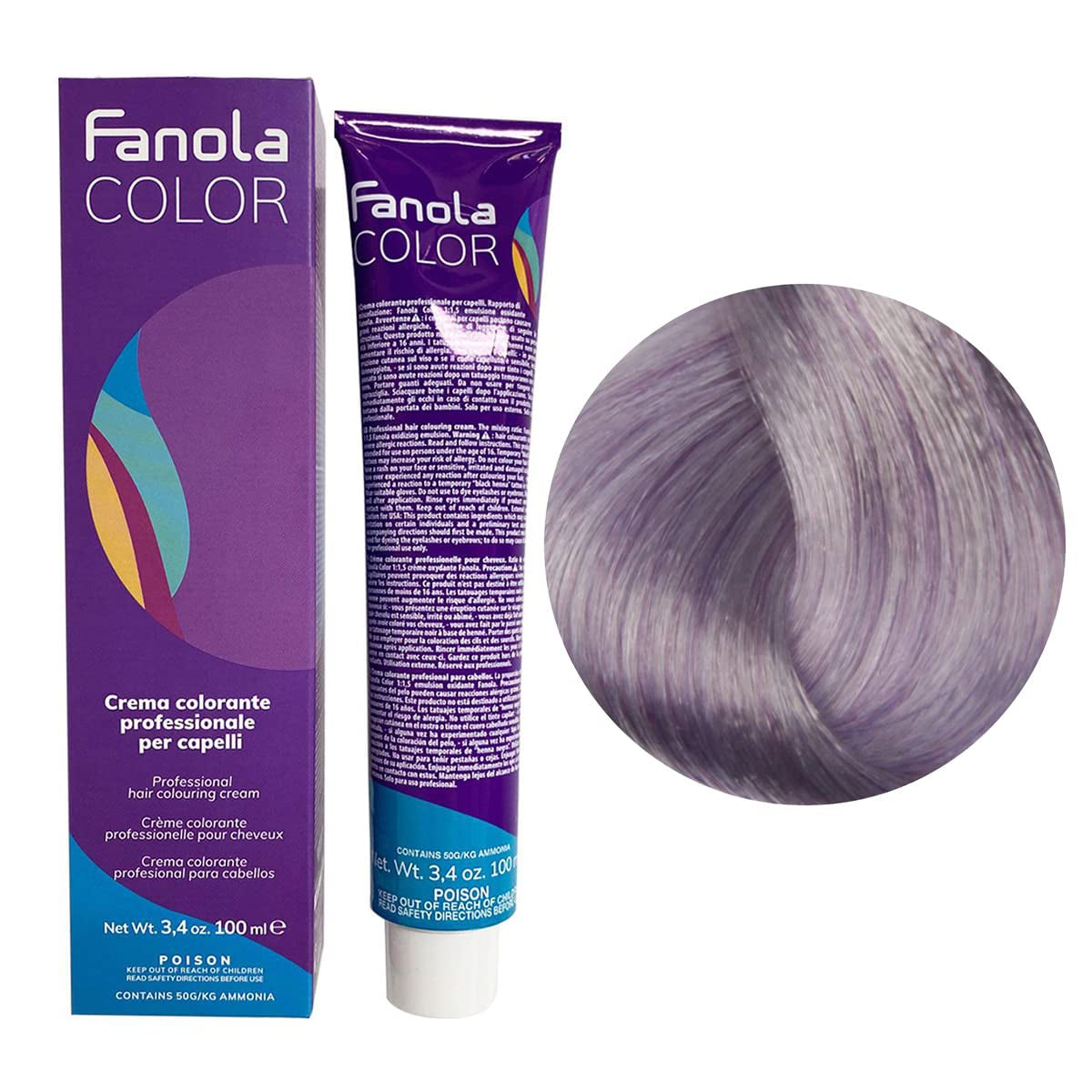 Fanola crema colore Cremă colorantă 7.0 Blond, 100 ml