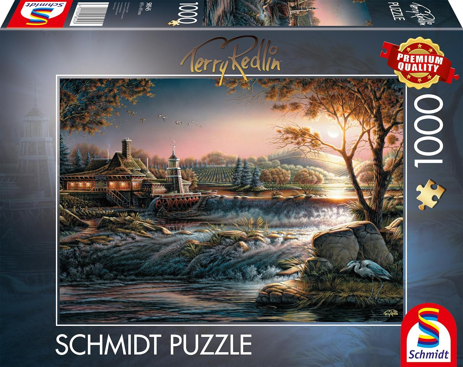 Schmidt Spiele 58545 Lumini în sălbăticie, Terry Redlin, puzzle jigsaw 1000 piese, multicolor Puzzle Naty Shop Titlu implicit