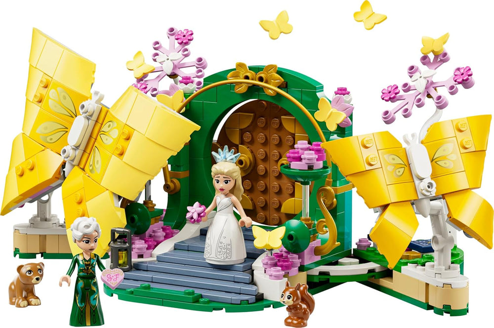 LEGO Wicked Glindas Hochzeitstag - Kreatives Spielzeug mit 2 Minifiguren & 2 beweglichen Schmetterlingsfiguren mit Zubehör - Kinder Geschenk für Mädchen, Jungen & Filmfans ab 8 Jahren - 75688