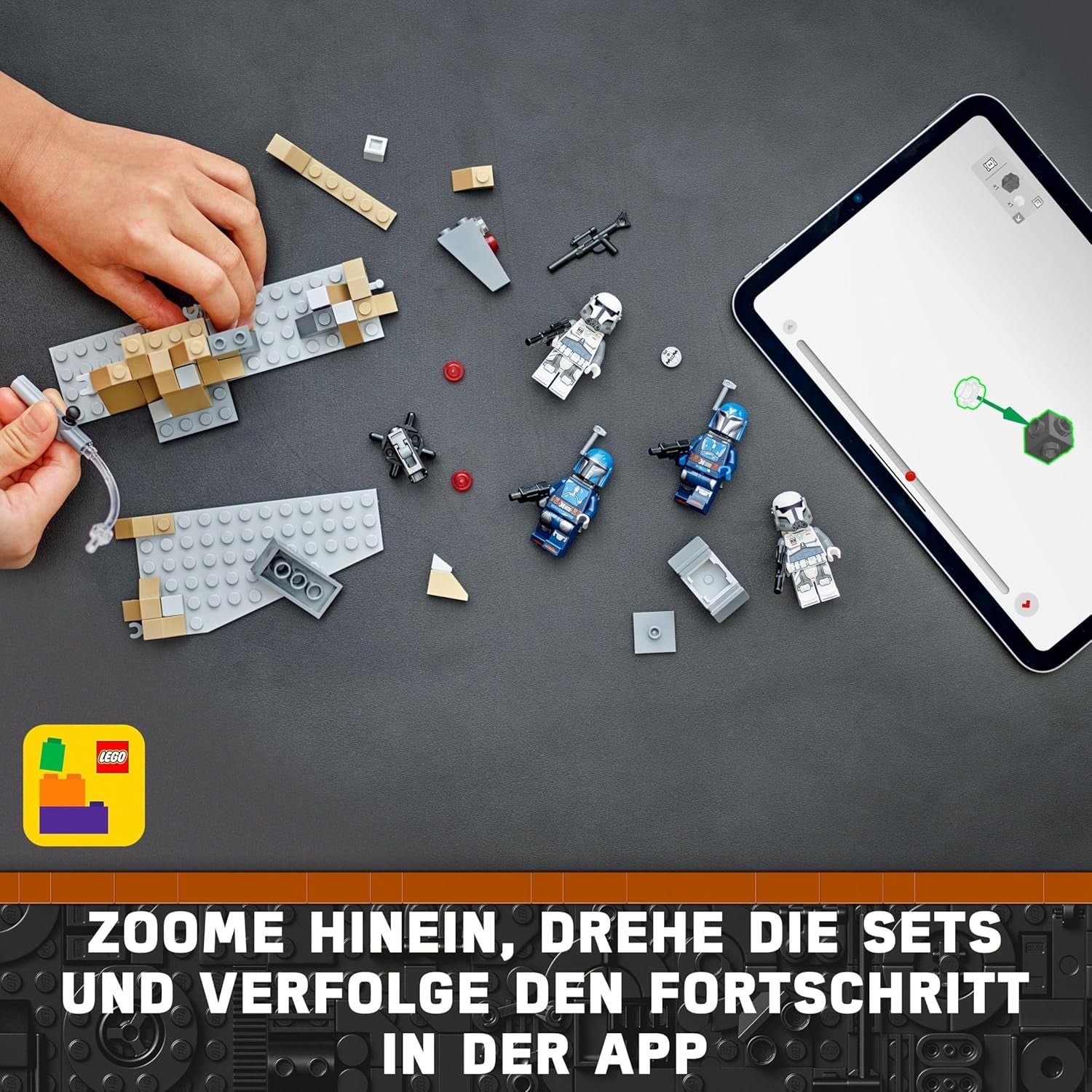 LEGO Star Wars: The Mandalorian Hinterhalt auf Mandalore Battle Pack, Abenteuer-Bauspielzeug für Kinder, Action-Spielset zum Sammeln, Geschenkidee für Jungen und Mädchen 75373