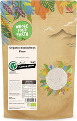Wholefood Earth Bio-Buchweizenmehl 1kg | Grausam | GVO-frei | Vegan | Bio-zertifiziert