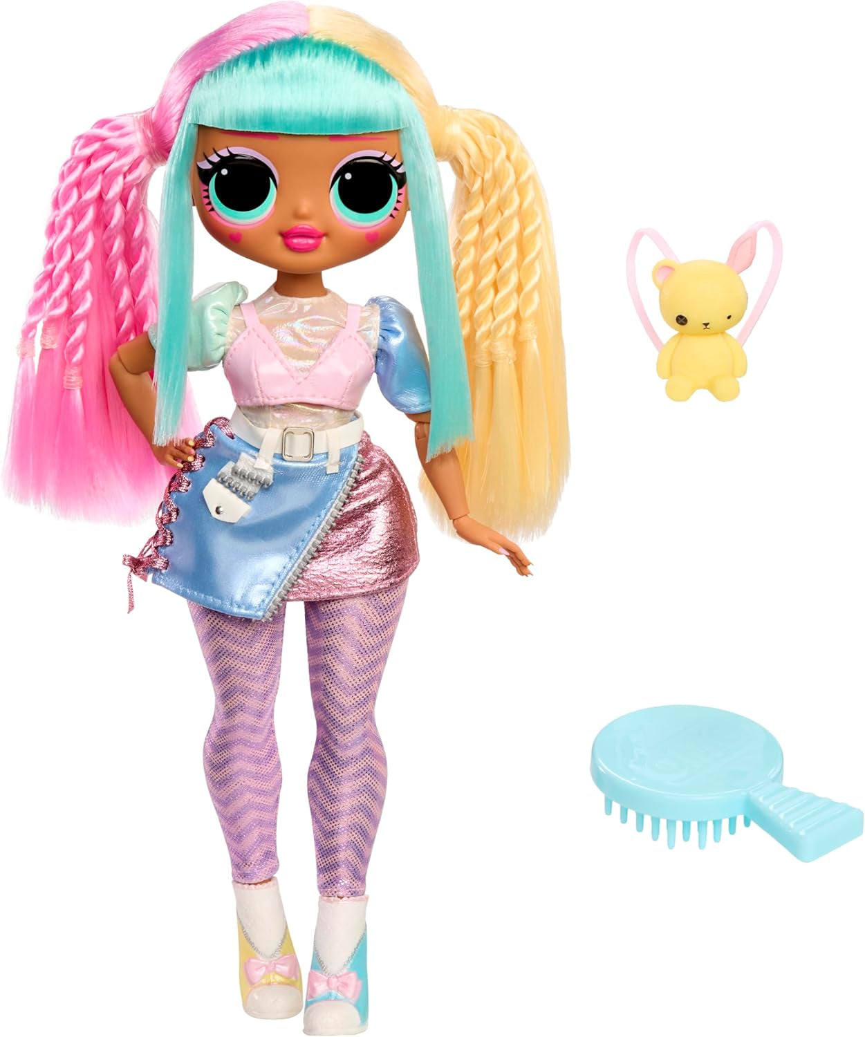 L.O.L. Surprise! OMG Doll – Bubblegum D.J. – Enthält 1 Modepuppe mit Fabelhafter Mode, 4 zum Sammeln, Rosa