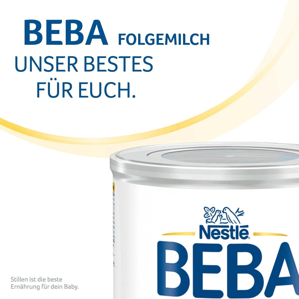 Nestle BEBA 2 Folgemilchpulver nach 6 Monaten, mit Komplex 5 HMO, nur Laktose, ohne Palmöl, 3er Pack (3 X 800G) Mutter und Kind Naty Shop