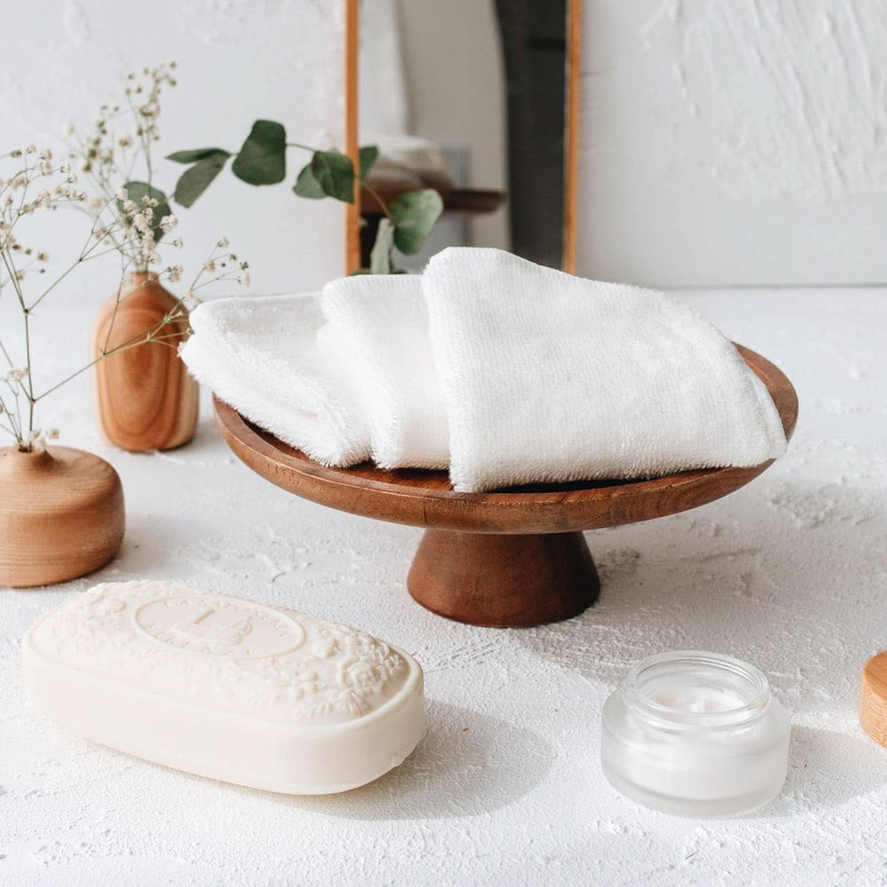 Set mit 25 Bambus-Babywaschlappen Mutter und Kind Naty Shop