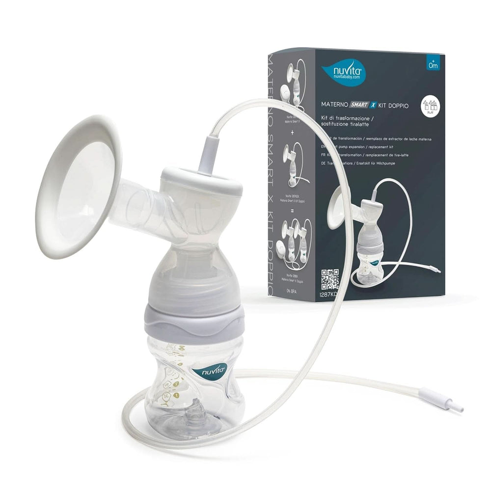 Nuvita Efficient Doppelpumpenset für Materno Smart X - 1287KDX | Komplettes Zubehörset, Anti-Kolik-Flasche, zugelassen von Aio Accesorii Hrana si Alattare Bebe Naty Shop