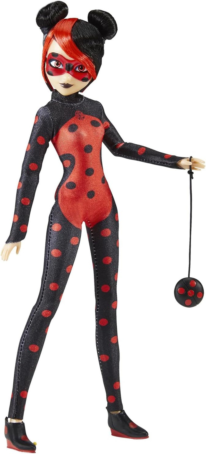 BANDAI - Figur - Miraculous Ladybug - Ankleidepuppe - 26 cm - Ladybug mit ihrem Yoyo im Telefonmodus - Neues Kostüm mit Vinyl-Effekt - P50028