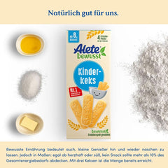 Alete, Kekse für Kinder, ab dem 8. Monat, mit Weizenbutter, 180 g Mutter und Kind Naty Shop