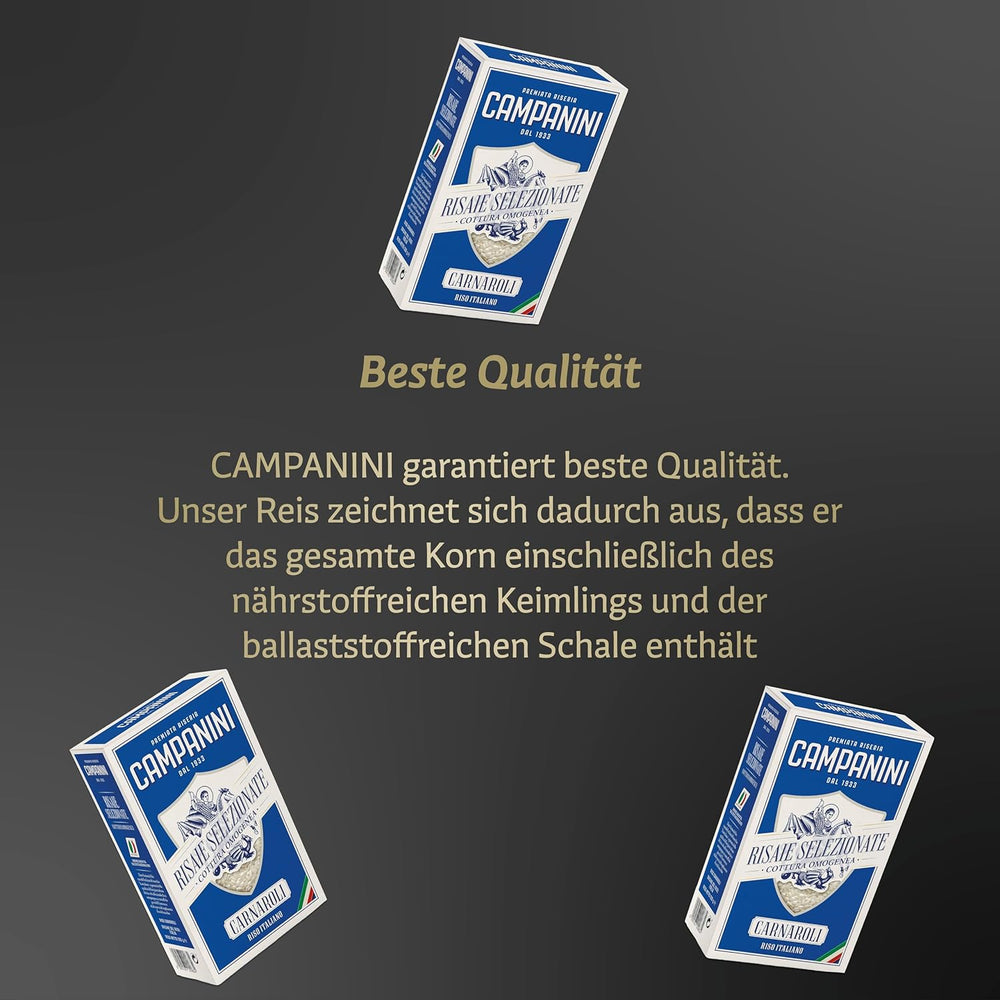 RISO CARNAROLI | Reisrisotto | 500 g aus Italien | Risottos und Suppen | RISERA CAMPANINI