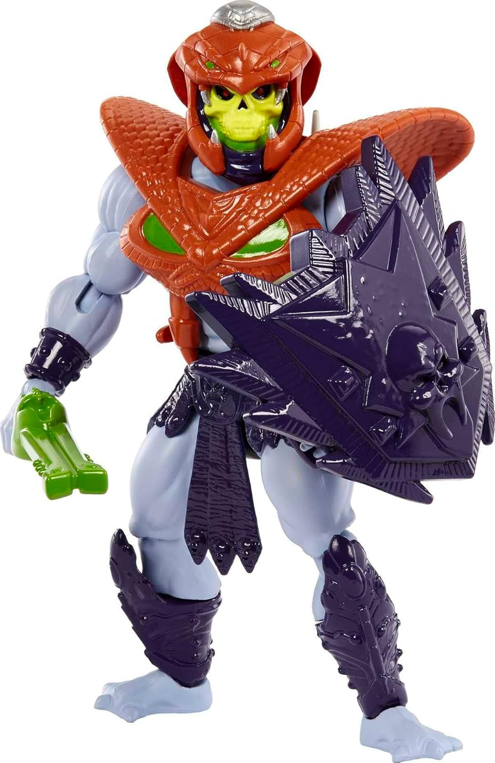 MASTERS of the UNIVERSE Snake Armor Skeletor – 16 bewegliche Gelenke, Retro-Verpackung, Mini-Comic-Buch, für Kinder ab 6 Jahren und erwachsene Sammler, HKM68 Actionfiguren Naty Shop