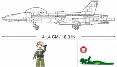 Sluban M38-B0928 Model Bricks-F/A-18E Super Bumblebee, Mehrfarbig
