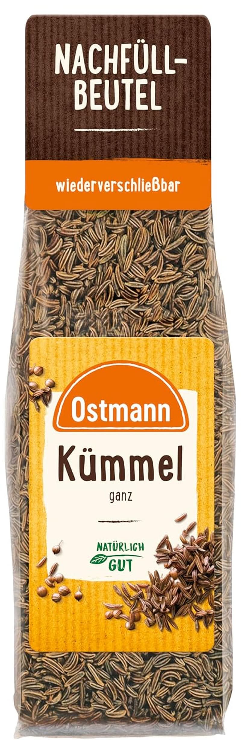 Ostmann - Ganzer Kreuzkümmel, zum Würzen von Brot und Gebäck, 40 Gramm Condimente Naty Shop
