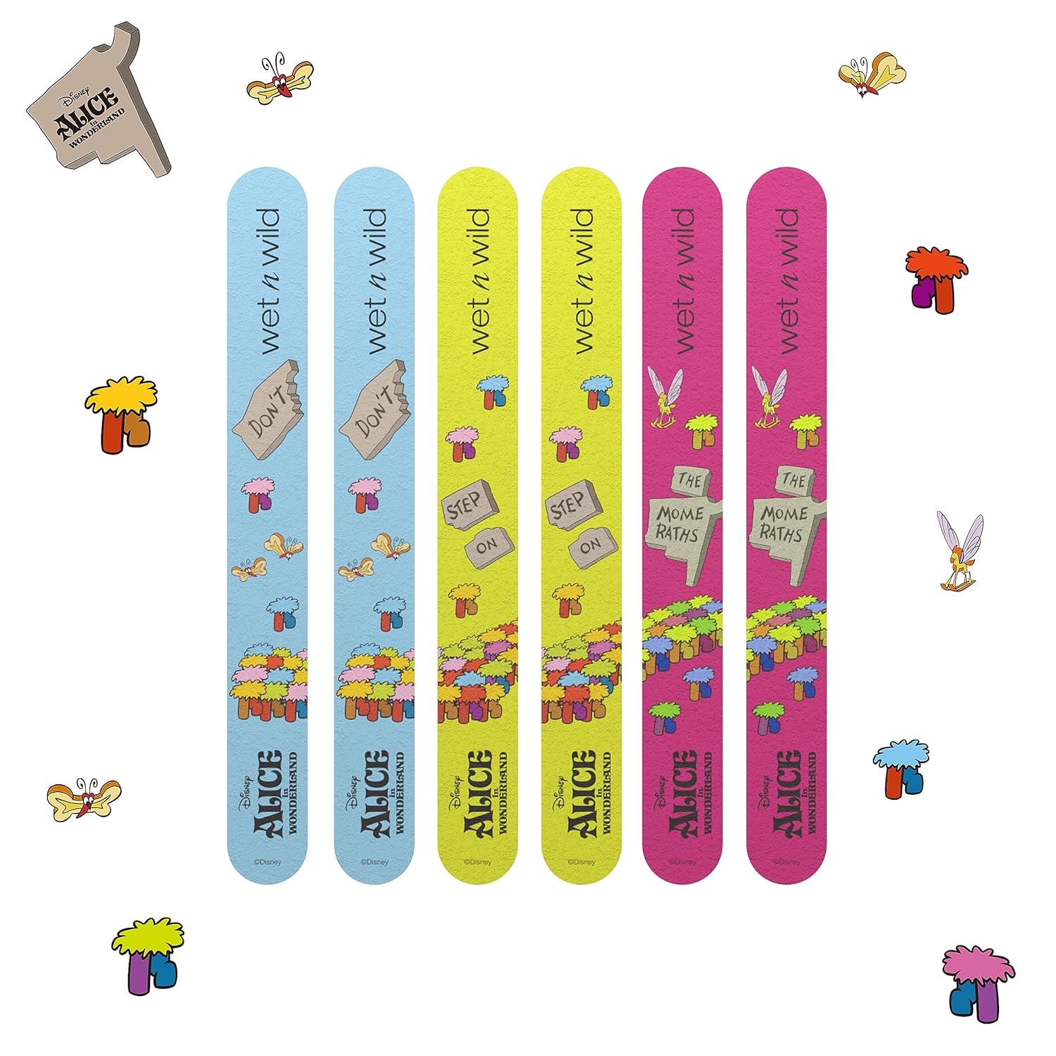 Wet n Wild Alice in Wonderland „In a World of My Own”, set de 2 oje cu o formulă cu uscare rapidă și de lungă durată, finisaj lucios, rezistă până la 5 zile