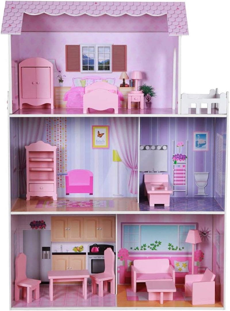 Căsuță de păpuși din lemn ColorBaby 85293