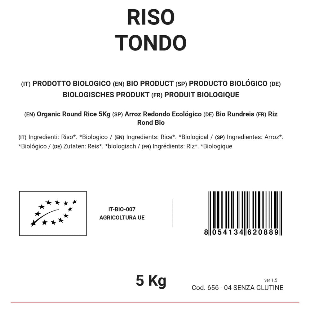 Orez rotund organic 5 kg