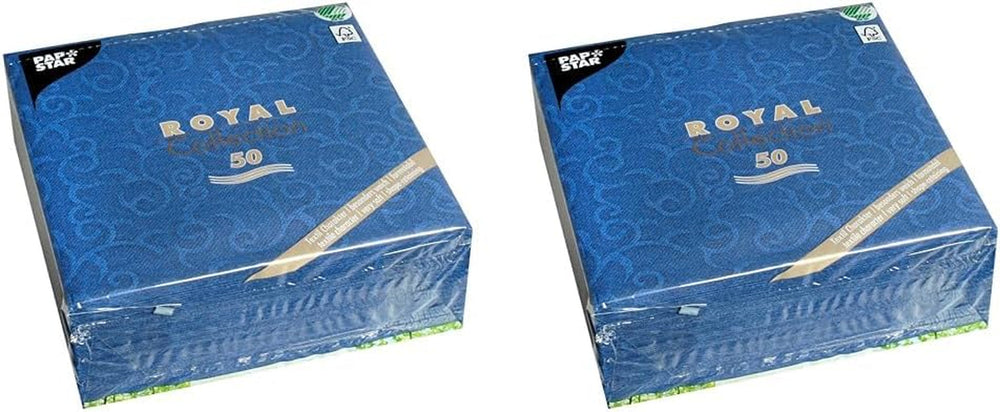 Papstar, 50 șervețele "ROYAL Collection" 1/4-fold 40 Cm X 40 Cm șampanie "Casali", #84877