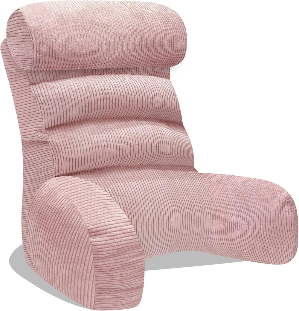 Pernă de citit pentru pat și canapea, pernă de spate pentru pat, pernă de citit cu spătar pentru adulți, confortabilă pentru a sta, a citi și a viziona televizorul pe podea sau pe canapea (Gri închis, 65 * 30cm)