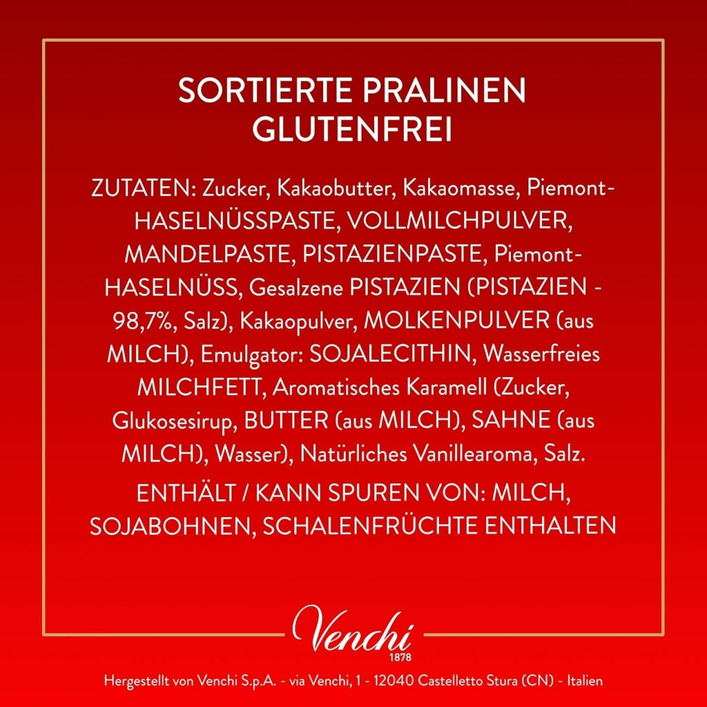 Venchi, Colecția de Crăciun, 230 grame Bomboane de Ciocolata Naty Shop