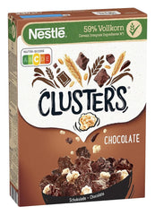 CLUSTERS Chocolate, Cereale din 59% făină integrală, Cu ciocolată și migdale, Conține vitamine, calciu și fier, 330 grame Naty Shop Default Title
