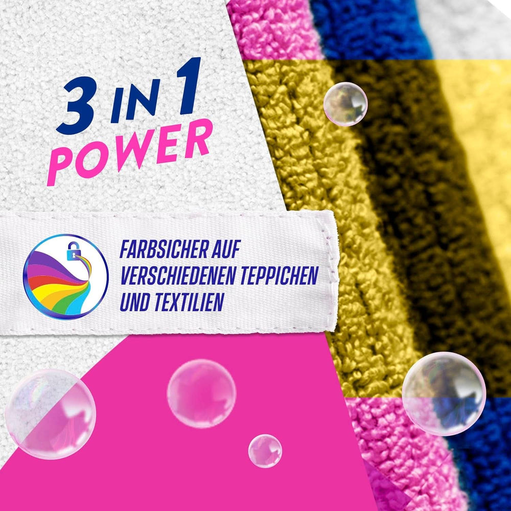 Vanish Oxi Action Teppich- und Polsterreinigungspulver – 1 x 820 g – reinigt große Flächen von Teppichen und Polstern von Schmutz, Geruch und Staub. Waschmittel Naty Shop