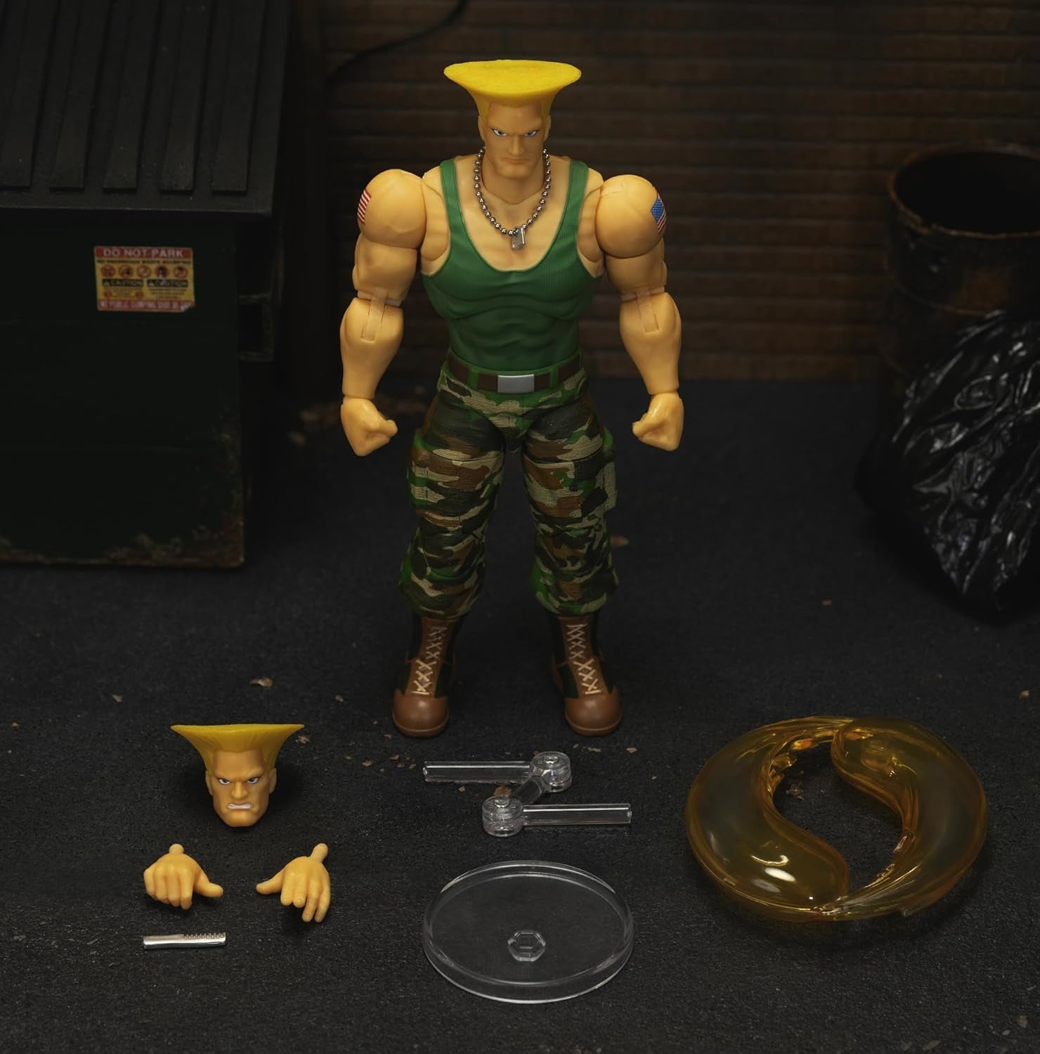 Jada Toys Street Fighter-Figur Guile (15 cm) – Street Fighter 2: The Final Challengers Bewegliche Actionfigur zum Sammeln mit alternativem Kopf, Händen und Zubehör, ab 13 Jahren. Actionfiguren Naty Shop