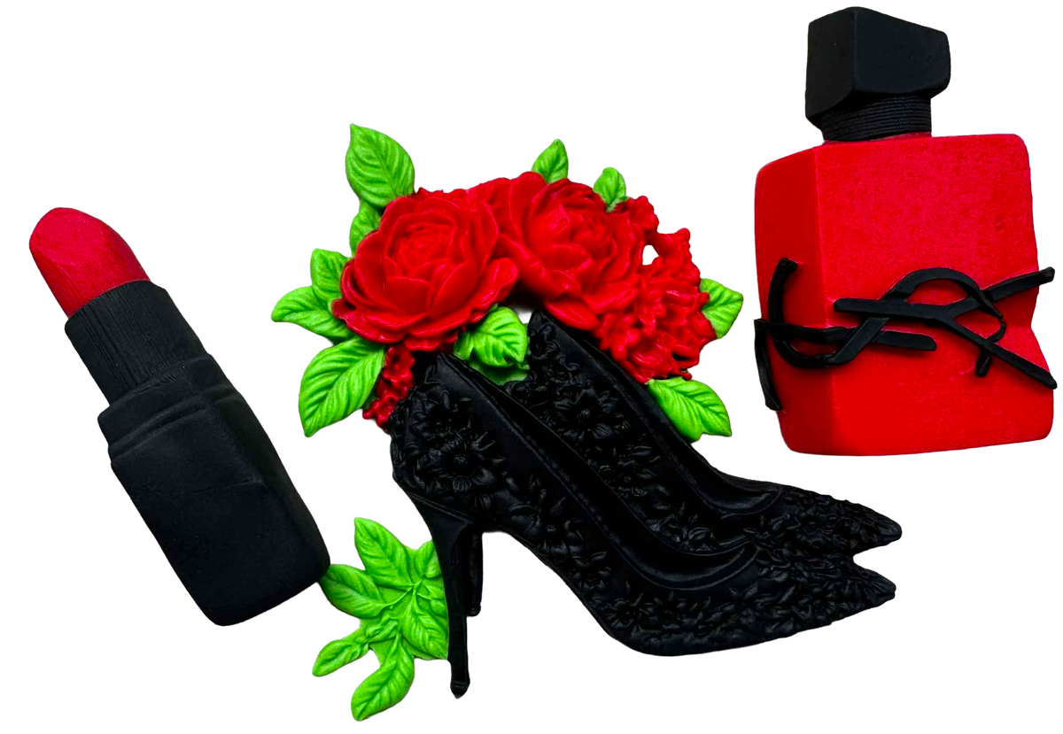 Set mit 3 essbaren Dekorationen, Stil und Eleganz