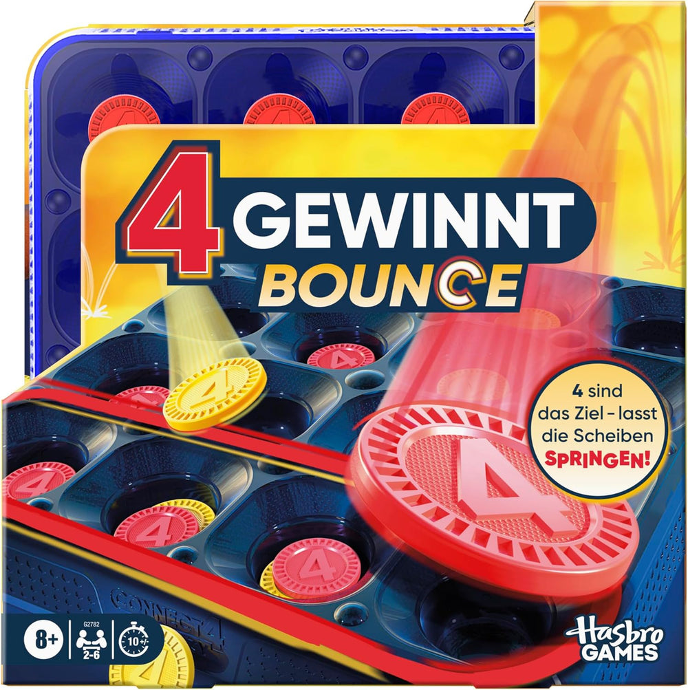 Connect Four-Strategiespiel, Brettspiel für 2 Spieler, endloser Spaß mit Freunden und Familie, perfekt als Partyspiel und für Multiplayer-Spaß, Geschenk für Kinder ab 6 Jahren