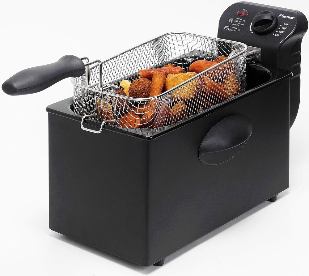 Bestron Ölfritteuse mit Kaltzonentechnologie, 3,5 Liter, 2000 Watt Appliances Naty Shop