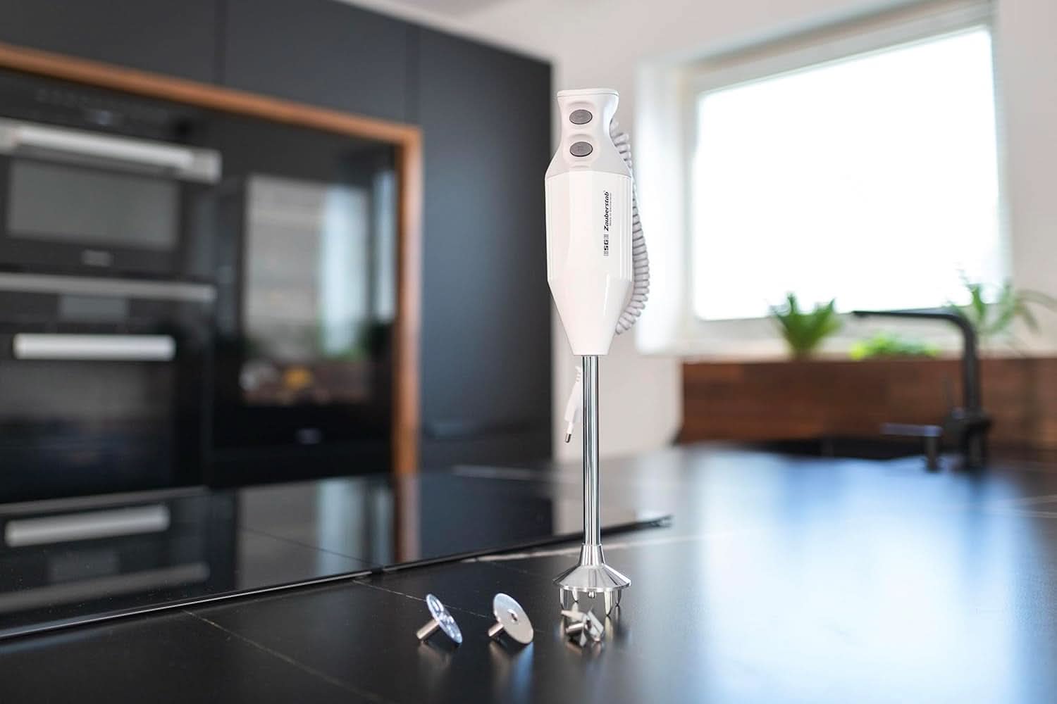 ESGE Zauberstab P 200 Profi, Stabmixer Weiß Inkl. Zubehör, Bis Zu 17.000 U/Min, 90860, Weiß/Grau Kitchen Naty Shop