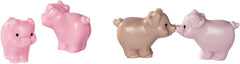 Simba 105733598 - Evi Love Baby Pigs, Puppe mit süßer Latzhose und Vier Babyschweinen, mit Äpfel, Trinkflasche und Gehege, 12cm Spielpuppe, ab 3 Jahren