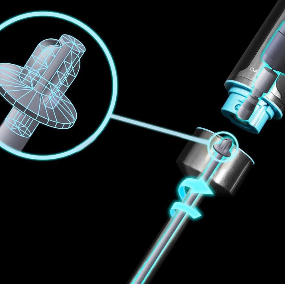 Cecotec Handmixer Powergear 1500 – Klingen aus Titanbeschichtung, 21 Geschwindigkeitsstufen, 1500 W, inklusive Glas mit Deckel. (Schwarz Und Edelstahl, XL) Kitchen Naty Shop