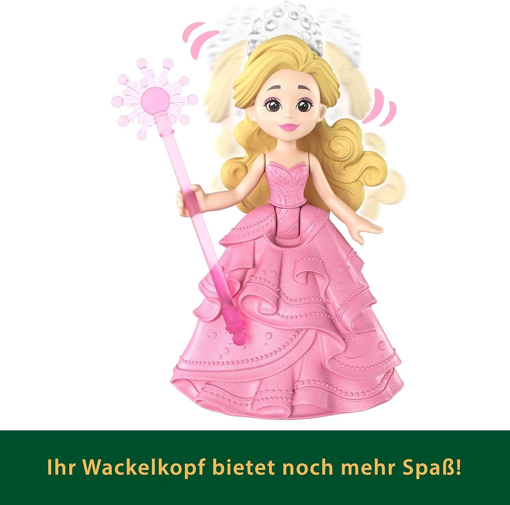 Mattel Universal Pictures Wicked Glindas schwebende Blase, Spielset mit Fahrzeug und Kleiner Glinda-Puppe im bekannten Look, inspiriert vom Film, JFM25, [Mehrfarbig]