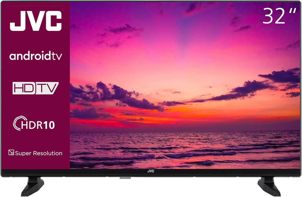 Televizor JVC QLED, 32 de inci, Full HD, Android, Smart TV (HDR, triplu tuner, Bluetooth), LT-32VQF545A