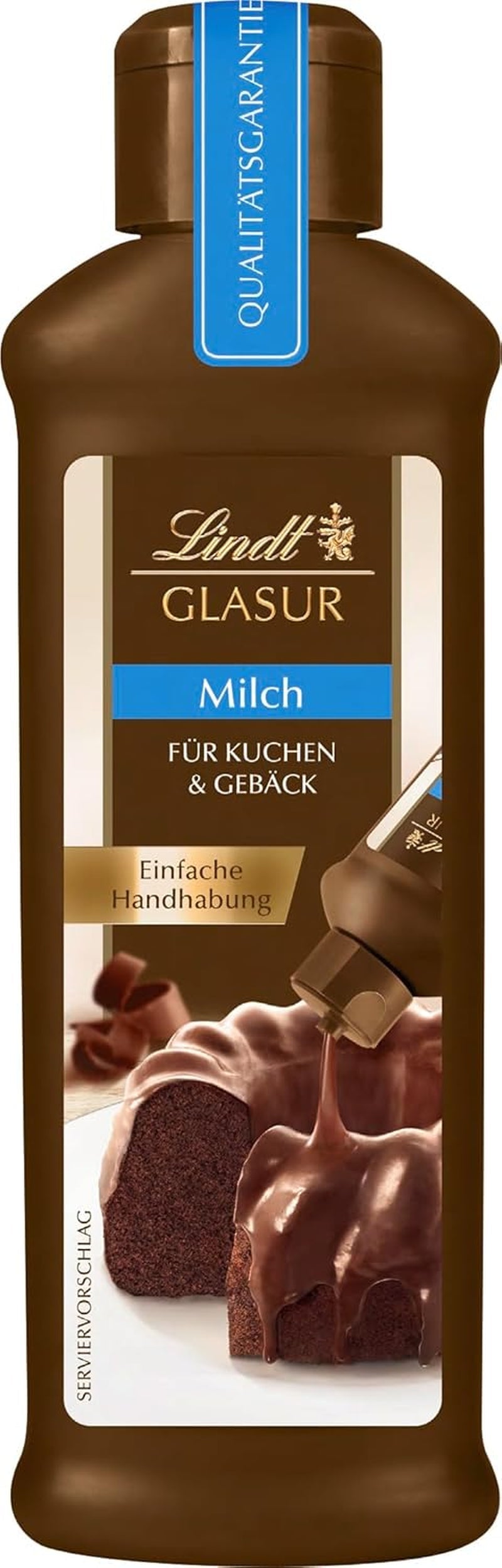 Lindt Schokolade - GLASUR Vollmilch | 10 X 200 G | Vollmilch Glasur Für Einen Feinen Überzug Bei Kuchen, Torten, Gebäck Oder Eis | GLASUR | Backen | Schokoladengeschenk Glazuri si Decor Naty Shop Default Title