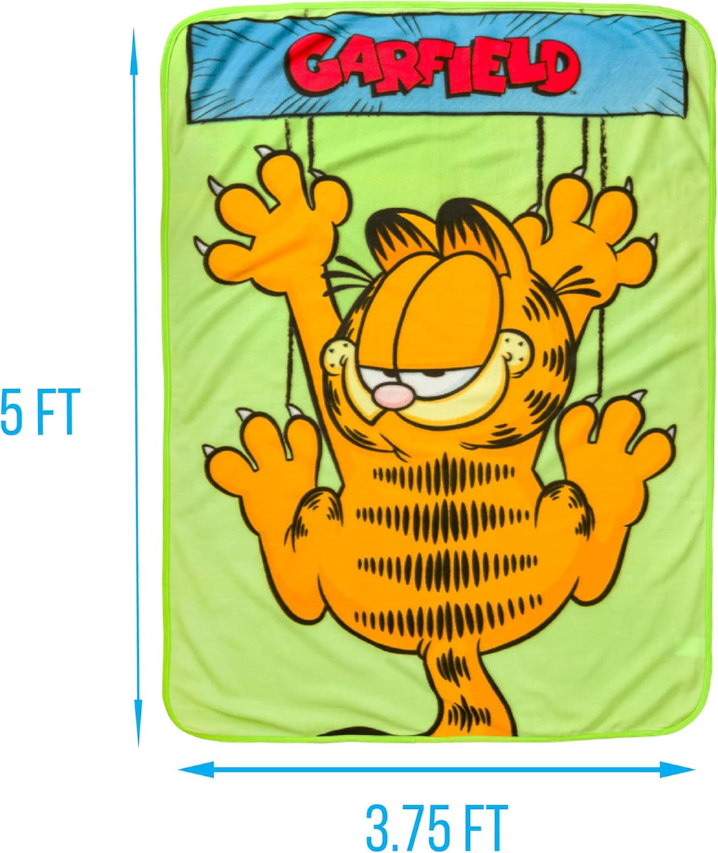 Silver Buffalo Garfield pătură pentru agățat, fleece, 114.3 X 152.4 cm Paturi si Cuverturi Silver Buffalo