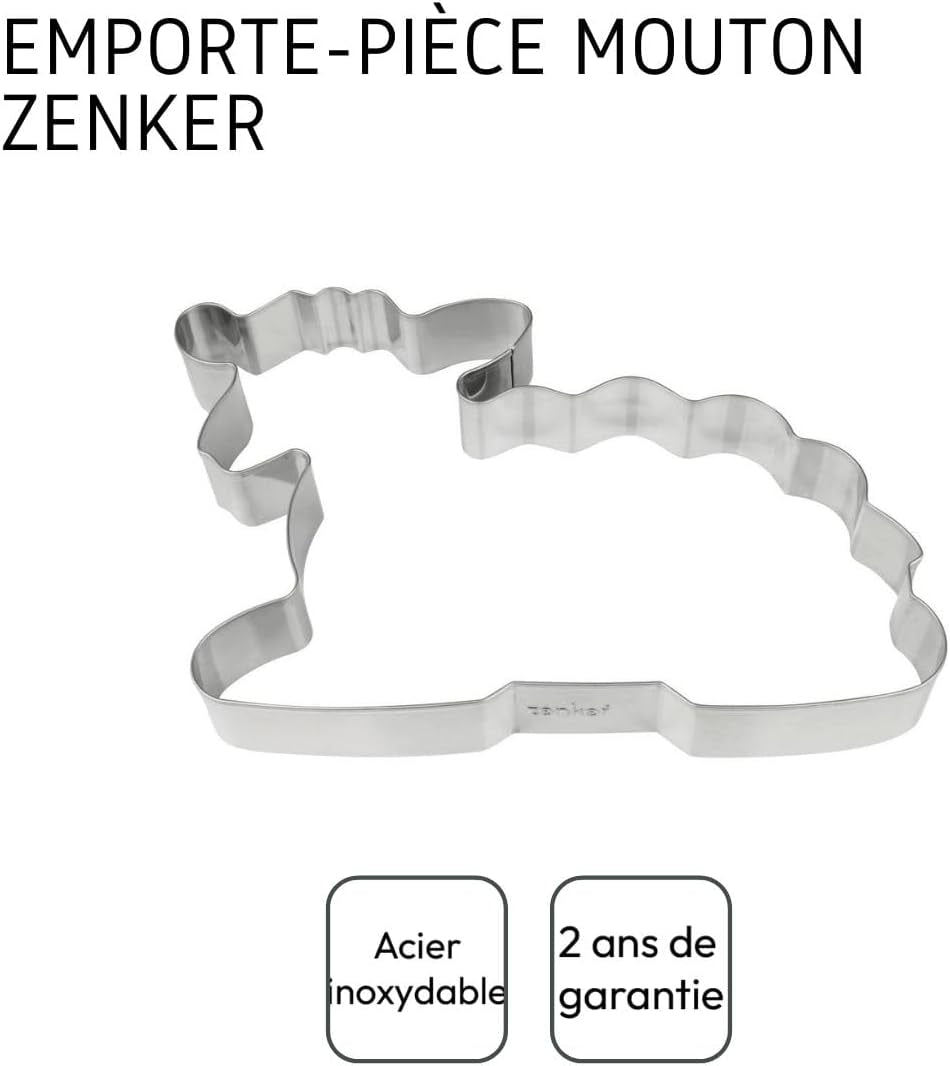 Formă de biscuiți Zenker 7720, oțel 18/10, argintiu