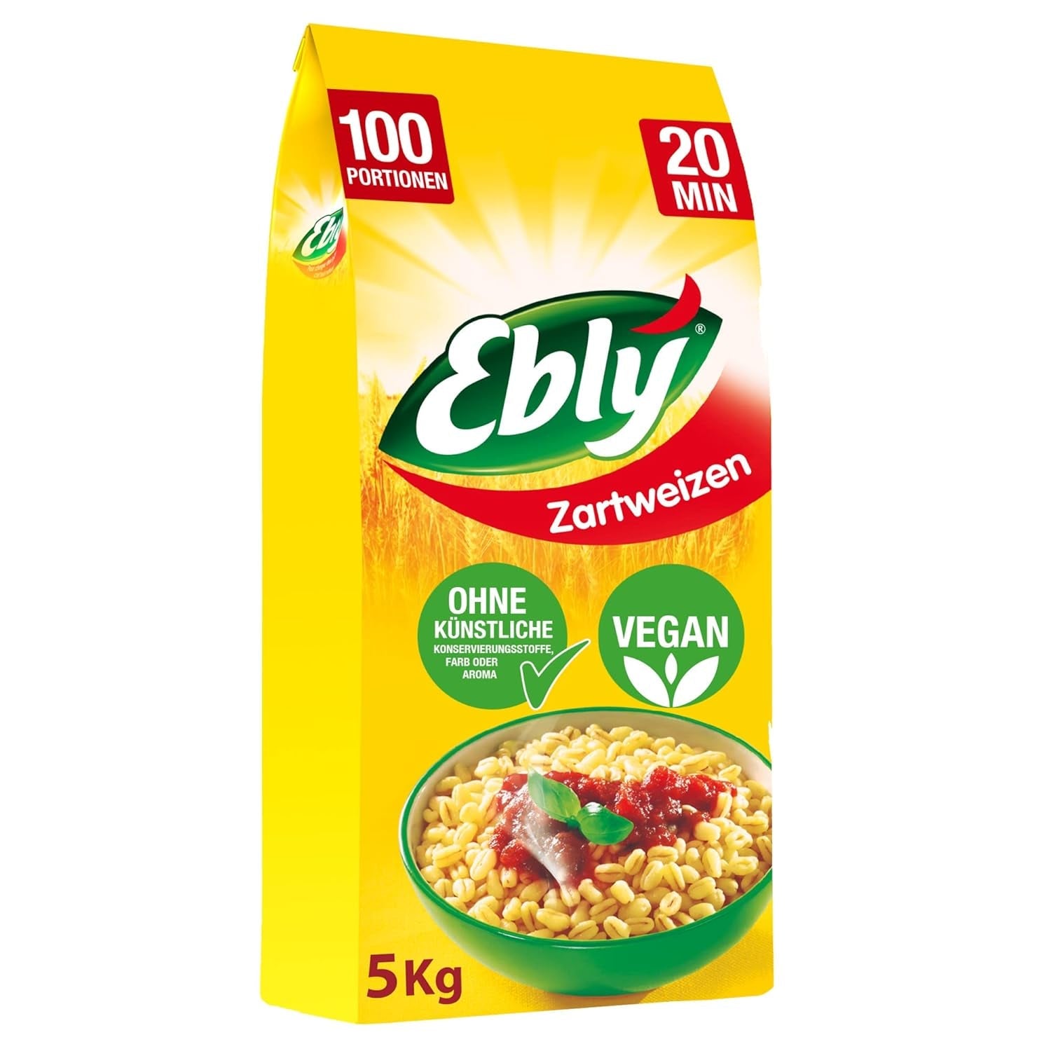 ® Grâu uscat la soare, în pungi, fiert, 10 minute, 6 x 500g