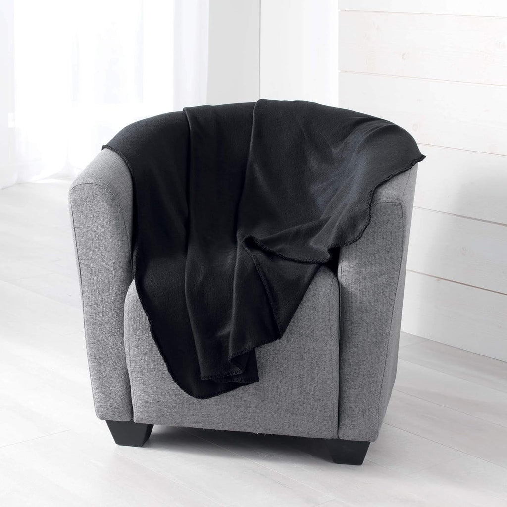 Douceur D'Intérieur, Milou pătură fleece antic roz, 125 X 150 Cm Paturi si Cuverturi Douceur d'IntÃ©rieur Negru 125 X 150 Cm