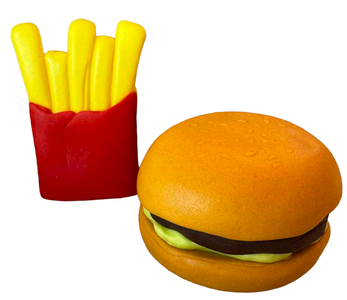 Set mit 2 essbaren Dekorationen, Hamburger