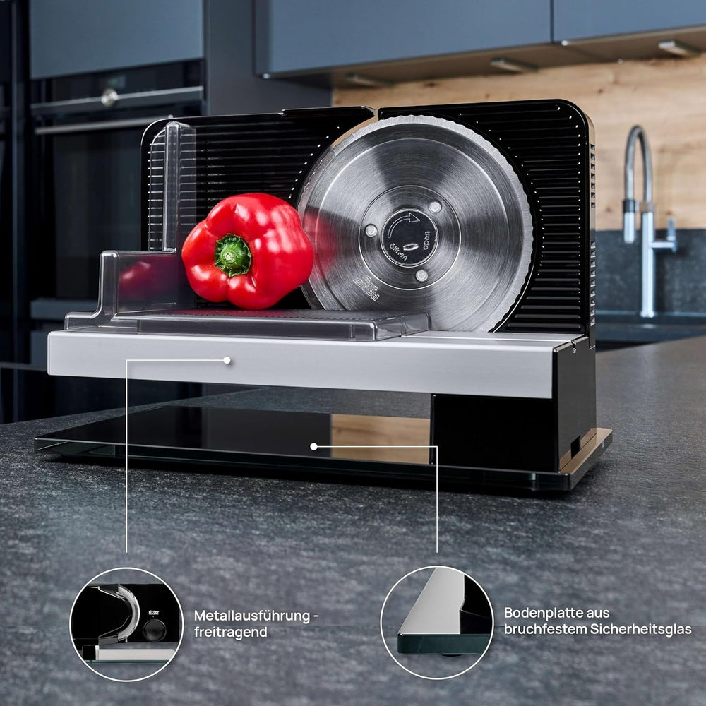 Ritter Sono 2 Elektrischer Multifunktionsschneider Rasnite und Allesschneider Naty Shop