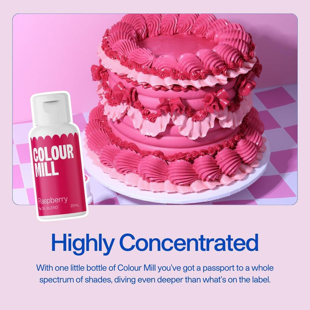 Colorant alimentar pe bază de ulei de struguri Colour Mill Oil Blend - Colorant alimentar pentru ciocolată, fondant, brioșe, prăjituri, copt, macaroane - Colorant alimentar pentru decorarea torturilor - 20 ml
